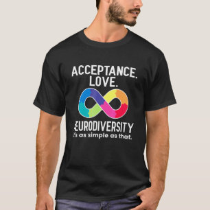 Camiseta Aceptación Amor Neurodiversidad Conciencia del Aut