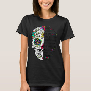 Camiseta Aceptación de autismo Autismo Mamá Cráneo de Azúca