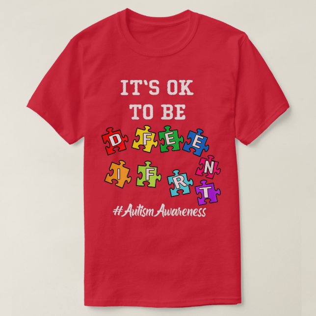 Camiseta Aceptación De Autismo Sensibilización Hombres Niño (Diseño del anverso)