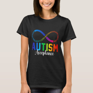 Camiseta Aceptación de conciencia sobre autismo Símbolo inf