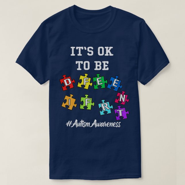 Camiseta Aceptación de conciencia sobre el autismo femenino (Diseño del anverso)