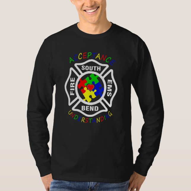 Camiseta Aceptación de Fire South Ems Comprender Puzzl (Anverso)