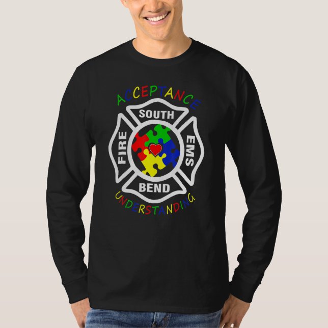 Camiseta Aceptación de Fire South Ems Comprender Puzzl (Anverso)