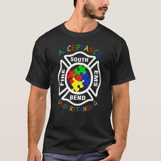 Camiseta Aceptación de Fire South Ems Comprender Puzzl (Anverso)