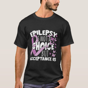 Camiseta Aceptación de la Epilepsia de Cinta Púrpura