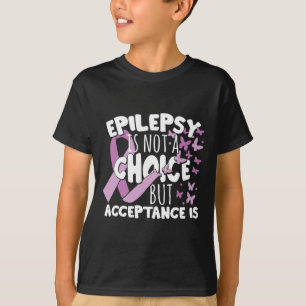 Camiseta Aceptación de la Epilepsia de Cinta Púrpura