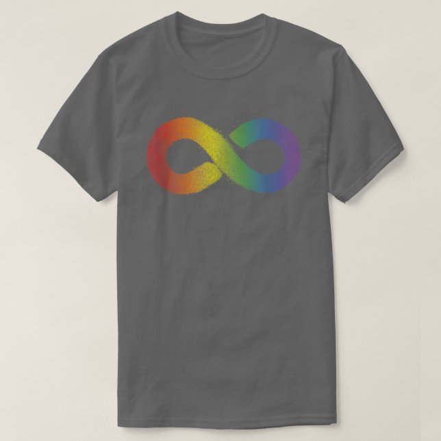 Camiseta Aceptación de neurodiversidad Rótulo de infinito a (Diseño del anverso)