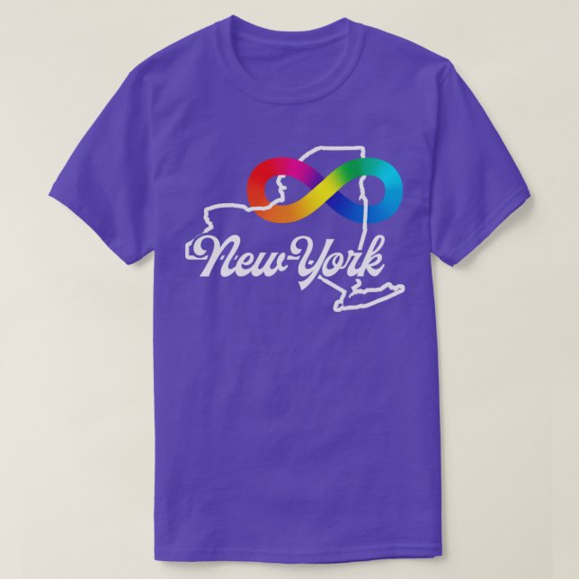 Camiseta Aceptación del autismo de Nueva York (Diseño del anverso)