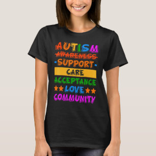 Camiseta Aceptación del Cuidado de Apoyo a la Conciencia de