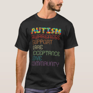 Camiseta Aceptación del Cuidado de Apoyo a la Conciencia de