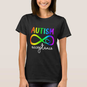 Camiseta Aceptación Infinity Heart Autism Awareness Mes R