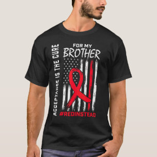 Camiseta Aceptación Rojo En lugar de eso, usa rojo en lugar