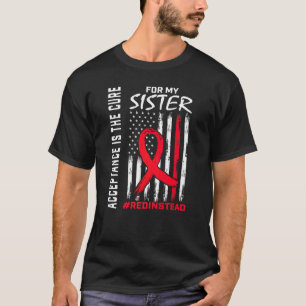 Camiseta Aceptación Rojo En Lugar De Rojo Vestir Autismo Si