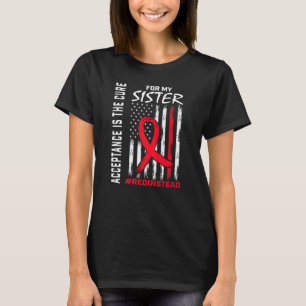Camiseta Aceptación Rojo En Lugar De Rojo Vestir Autismo Si