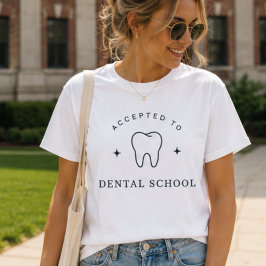 Camiseta Aceptado en la Facultad de Odontología, Futuro Den