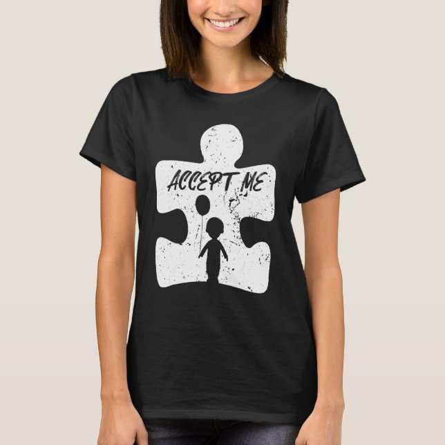 Camiseta Aceptame Conciencia del Autismo (Anverso)