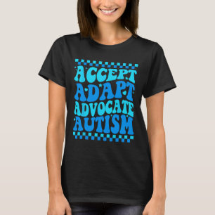 Camiseta Aceptar Adaptación Defender Autismo Conciencia Mes