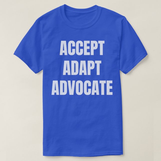 Camiseta Aceptar Advocate de Adaptación (Diseño del anverso)