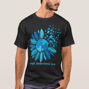 Camiseta Aceptar amor Comprender la conciencia del autismo