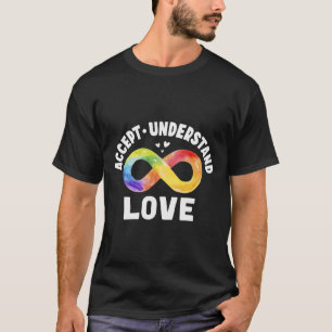 Camiseta Aceptar Comprender Amor Autismo Conciencia Asd Inf