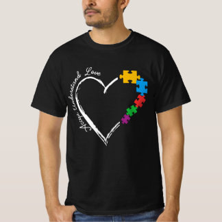 Camiseta Aceptar comprender el amor la conciencia del autis