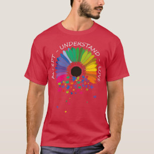 Camiseta Aceptar comprender el amor la conciencia del autis