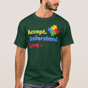 Camiseta Aceptar Comprender el diseño de la conciencia del