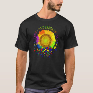Camiseta Aceptar comprensión amor autismo girasol concienci