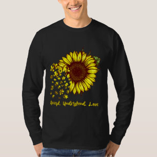 Camiseta Aceptar comprensión amor autismo girasol concienci