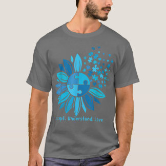 Camiseta Aceptar comprensión amor autismo girasol concienci