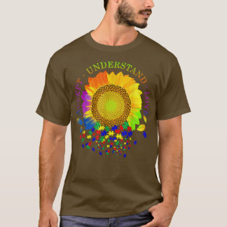 Camiseta Aceptar comprensión amor autismo girasol concienci