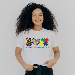 Camiseta Aceptar comprensión del amor, conciencia del autis