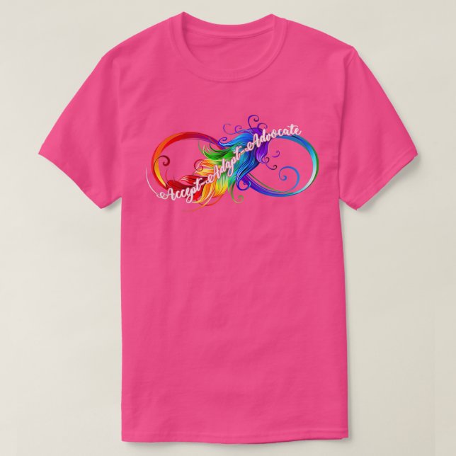 Camiseta Aceptar el premio al autismo de neurodivergencia d (Diseño del anverso)