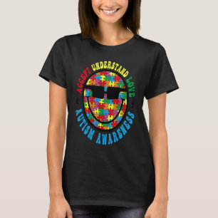 Camiseta Aceptar Entender Amar Conciencia del Autismo Groov