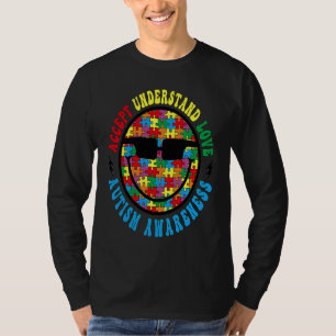 Camiseta Aceptar Entender Amar Conciencia del Autismo Groov