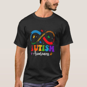 Camiseta Aceptar Entender Amar Corazón Infinito Autismo Con