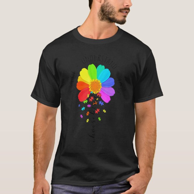 Camiseta Aceptar Entender Amar Elegir Amable Conciencia del (Anverso)