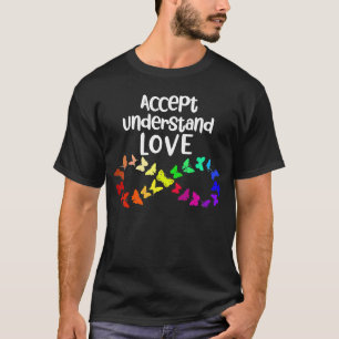 Camiseta Aceptar Entender Amar Neurodiversidad Infinito Aut