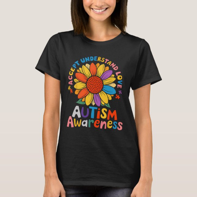 Camiseta Aceptar Entender el amor Diversidad Neurodivertida (Anverso)