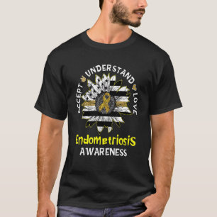 Camiseta Aceptar Entender el amor Endometriosis de girasol