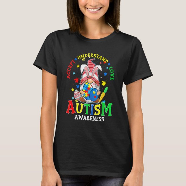 Camiseta Aceptar entender el amor, ganarse el autismo y la  (Anverso)