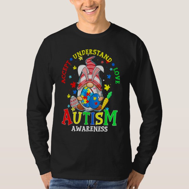 Camiseta Aceptar entender el amor, ganarse el autismo y la  (Anverso)