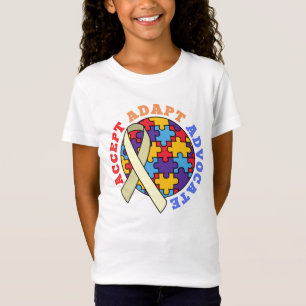 Camiseta Aceptar la Cinta Mundial de Concienciación sobre A