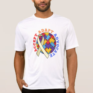 Camiseta Aceptar la Cinta Mundial de Concienciación sobre A