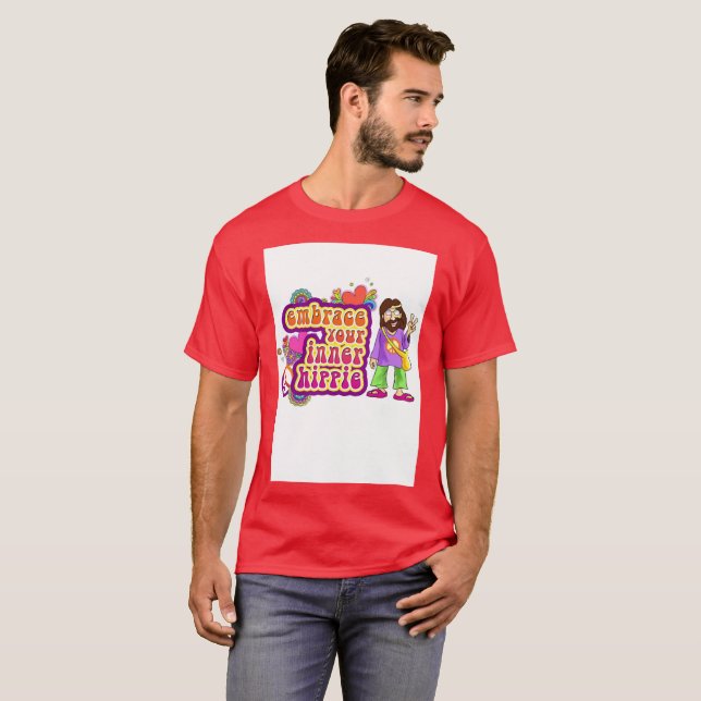 Camiseta Acepte Su Hippie Interior (Anverso completo)