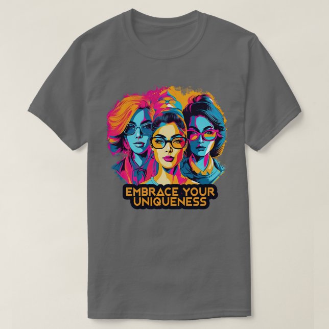 Camiseta Acepte Su Unicidad 3 (Diseño del anverso)