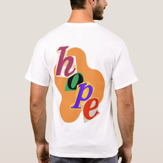 Camiseta "¡Acepten esperanza y positividad!" (Reverso)
