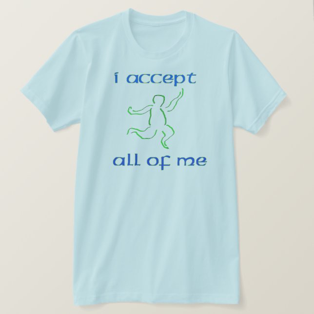 Camiseta Acepto a todos 2 (Anverso del diseño)