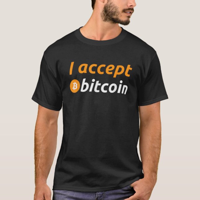 Camiseta Acepto Bitcoin Funny Crypto Trader BTC Bitcoin I (Anverso)