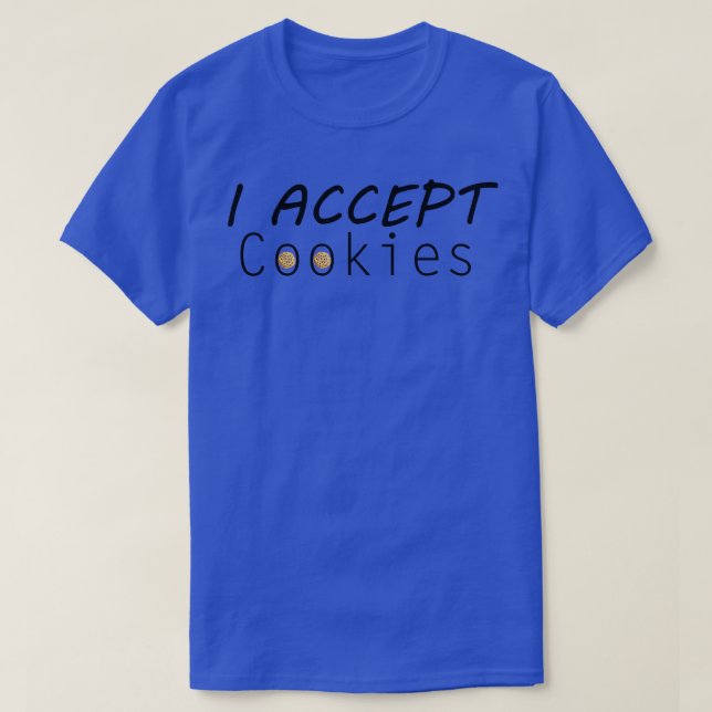 Camiseta Acepto cookies (Diseño del anverso)